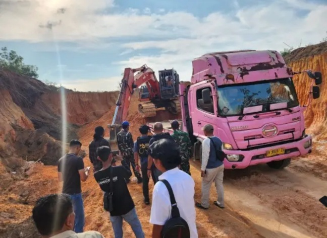 Tim Gabungan Gerebek Tambang Ilegal di Tapung, 2 Pelaku Ditangkap