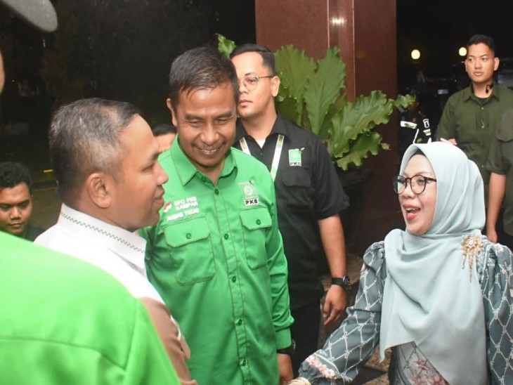 Bupati dan Wakil Bupati Kampar Hadiri Pelantikan Pengurus LKP DPW PKB Riau