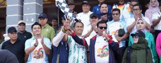 HUT Kabupaten Kuansing ke 26 Tahun, Bupati Buka dan Resmikan Festival Pacu Jalur 2025