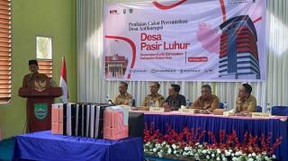 Desa Pasir Luhur Jadi Desa Percontohan Antikorupsi di Rokan Hulu