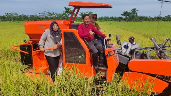 Panen Raya Padi di Pedamaran: Sinergi BUMDES dan Petani Hasilkan 84 Ton Beras
