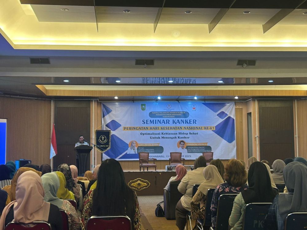 Lewat Seminar Kanker, Pemprov Riau Tekankan Pentingnya Hidup Sehat