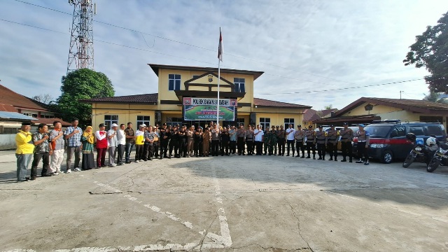 Polsek Bagan Sinembah Gelar Apel Kesiapsiagaan Penanganan Bencana