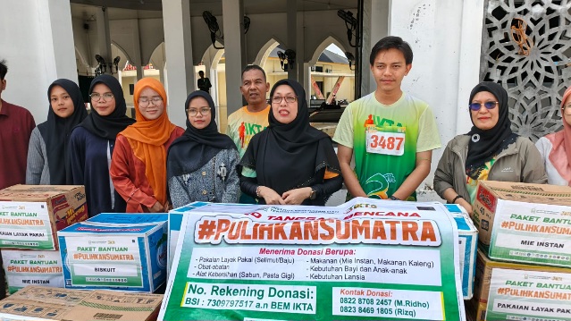 Gandeng Baznas Provinsi Riau,  ‎IKTA Kirim Bantuan Logistik Korban Bencana Sumatera