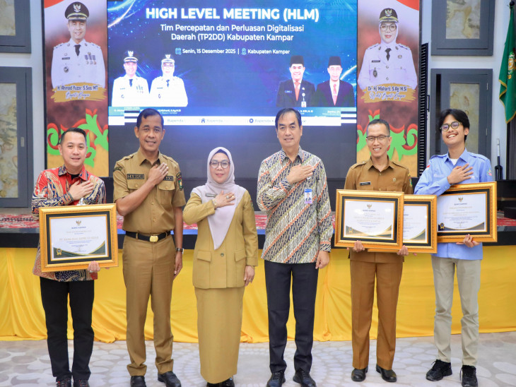 Wakil Bupati Kampar Resmi Buka High Level Meeting TP2DD Kabupaten Kampar