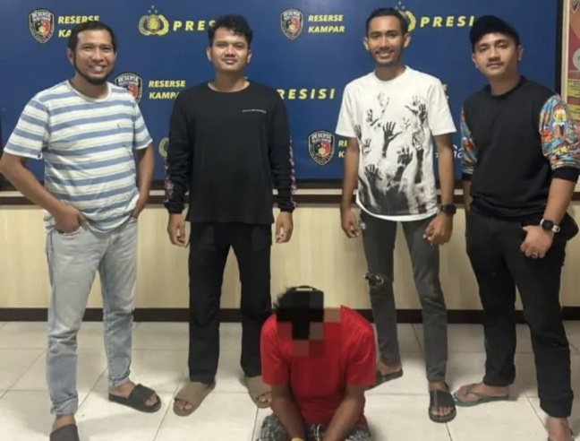 Polres Kampar Ringkus Pelaku Pembunuhan Berencana di Simalinyang