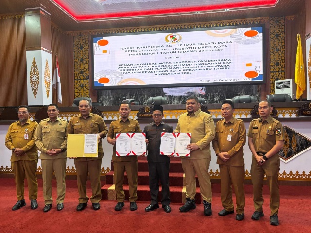KUA-PPAS APBD 2026 Kota Pekanbaru Disepakati Rp3,049 Triliun