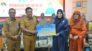 TP PKK Salurkan Donasi Rp101 Juta dan Luncurkan Inovasi “Emak Rohil Menyapa”