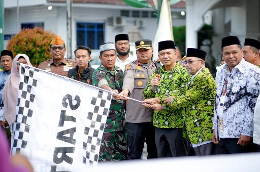 Ribuan Warga Bagansiapiapi Meriahkan Pawai Akbar Ramadan, Simbol Persatuan Umat
