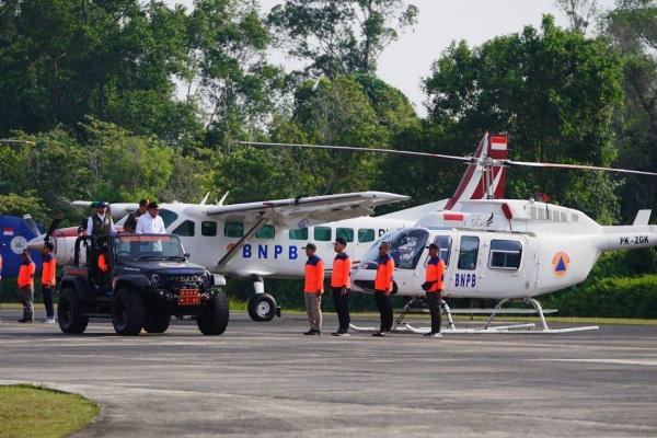 2 Unit Helikopter Patroli Dari BNPB Siap Bantu Penanganan Karhutla di Riau