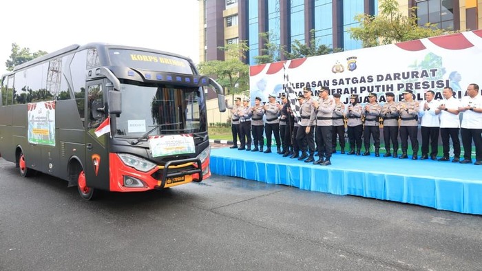 Pembangunan Jembatan Tahap II Dimulai, Polda Riau Kerahkan 120 Personel Satgas
