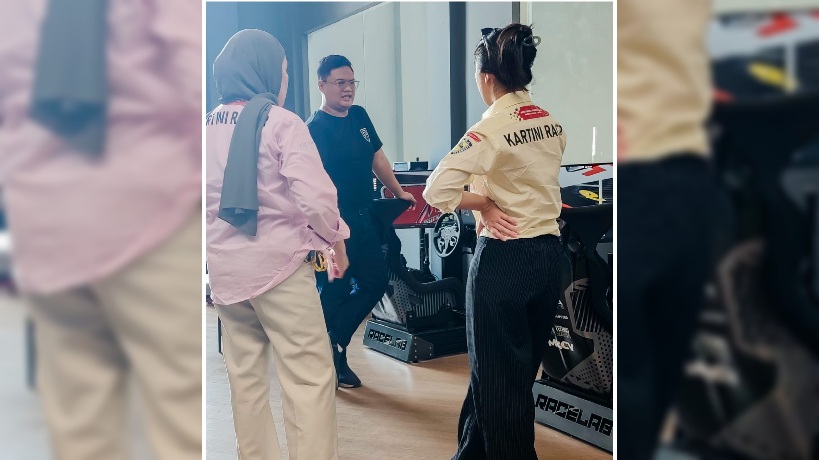 Dirut MGPA Tinjau Pembalap Wanita Latihan Simulator