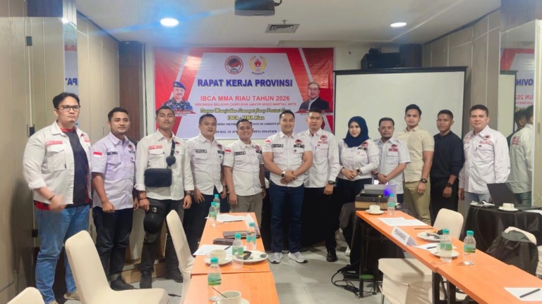 IBCA MMA Riau Gelar Raker 2026 ‎Ketum Harry: Fokus Persiapan Event Nasional Ammaf Bali dan PON Beladiri Manado