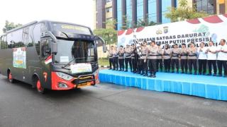 Pembangunan Jembatan Tahap II Dimulai, Polda Riau Kerahkan 120 Personel Satgas