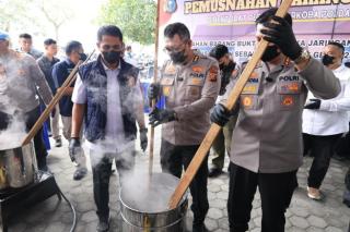 Polda Riau Musnahkan Narkoba Rp71,5 Miliar, Selamatkan 132.541 Jiwa