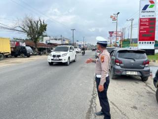 Atasi Macet Akibat Antrean BBM, Satlantas Polres Pelalawan Ultimatum Pengelola SPBU