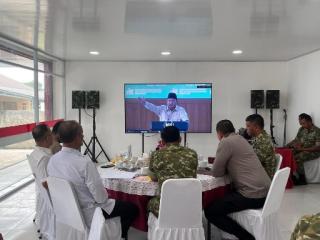 Pangdam XIX Tuanku Tambusai Hadiri Vidcon Peresmian 1.061 KDKMP oleh Presiden RI