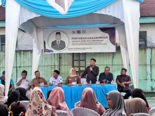 Wakil Ketua DPRD Pekanbaru Turun ke Dapil Sosialisasikan Dua Peraturan Daerah
