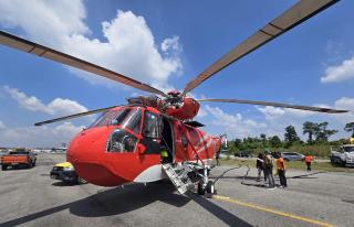 Sudah Mendarat di Pekanbaru, BNPB Tambah Satu Lagi Heli Water Bombing di Riau