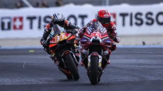 Usai Berduel Dengan Pedro Acosta, Marc Marquez Kunci Podium Pertama di MotoGP Hungaria 2026