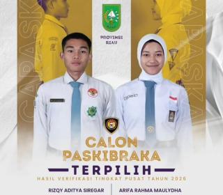 Pelajar Asal Siak dan Inhil Terpilih Wakili Riau Untuk Paskibraka Tingkat Nasional
