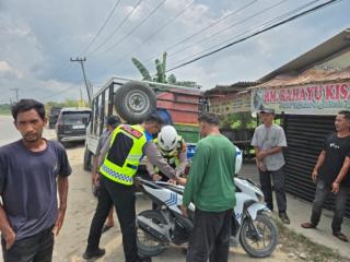 Bikin Macet Makin Parah, 10 Sopir Nakal di Jalan Lintas Timur Pelalawan Dijatuhi Sanksi Tilang