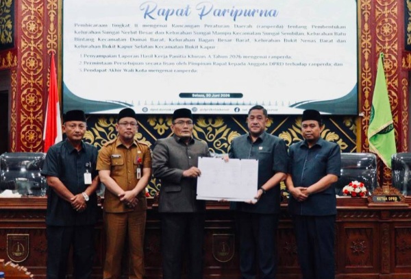 DPRD Setujui Pemekaran Enam Kelurahan, Kini Kota Dumai Miliki 42 Kelurahan
