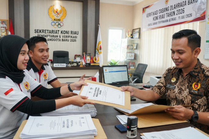 KONI Riau Buka Verifikasi Calon Cabor Baru, Berkas Ditunggu Hingga 11 Juli