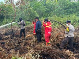 Ratusan Tim Gabungan dan 3 Helikopter Taklukkan 80 Hektare Karhutla di Bengkalis Riau