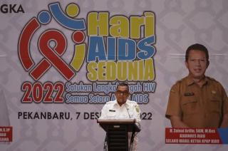 Hingga Agustus 2022 Jumlah ODHA di Riau Mencapai 7.869 Orang, Wagubri: IRT Duduki Rangking Tiga