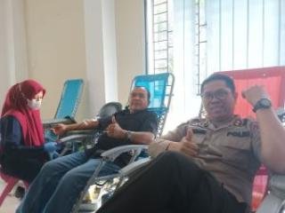 Donor Darah PWI Riau Kumpulkan 117 Kantong